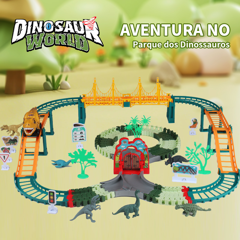 Carrinho de Dinossauro Joya Kid 110 peças