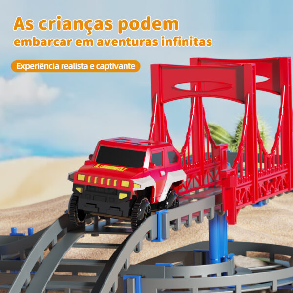 Pista de Carrinho com Trem Joya Kid