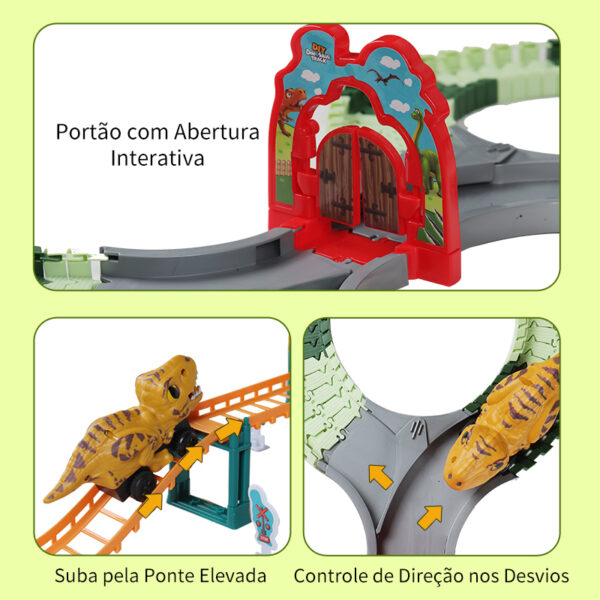 Carrinho de Dinossauro Joya Kid 110 peças