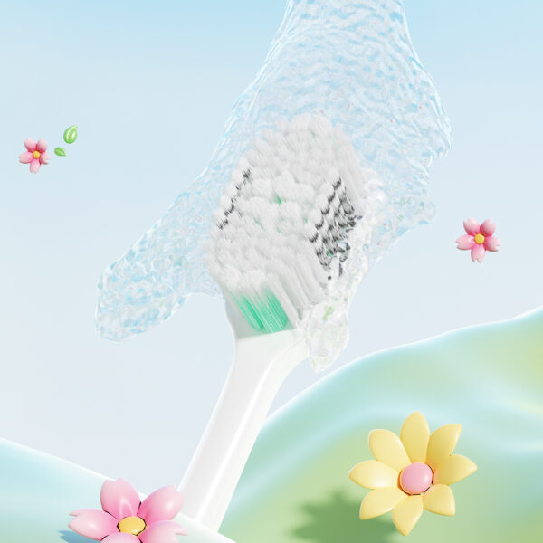 Escova Dental Infantil MOMODENT Panda Nadador - 2 unidades TY520 - Imagem 7