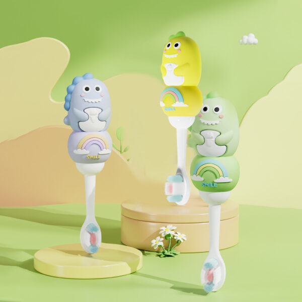 ESGOTADO-Escova Dental Infantil de Arco íris MOMODENT BABY MO006 - Imagem 4