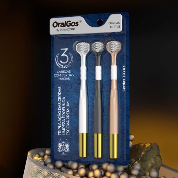 Escova Dental ORALGOS TRIPLO DB782 - Imagem 4