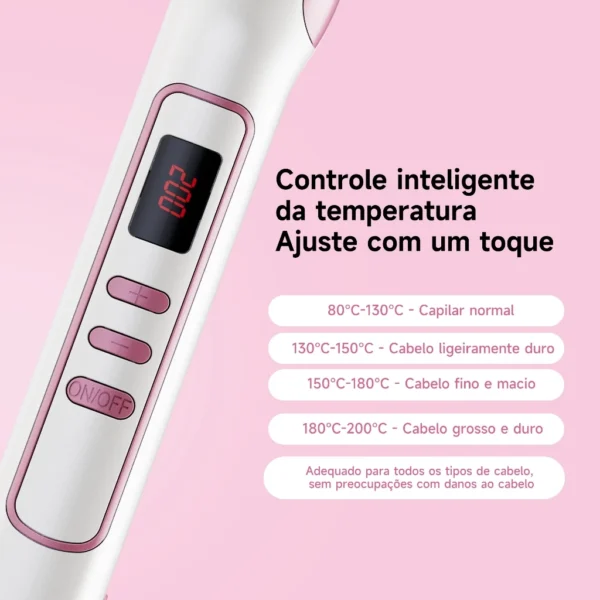Chapinha/prancha De Cabelo Bivolt Gat Extrem Prata Cerâmica - Imagem 4