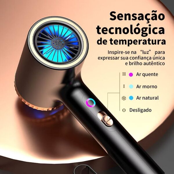 Secador Profissional Gat D7 – Portátil, Iônico e de Alta Velocidade com 2000W de Potência - Imagem 2