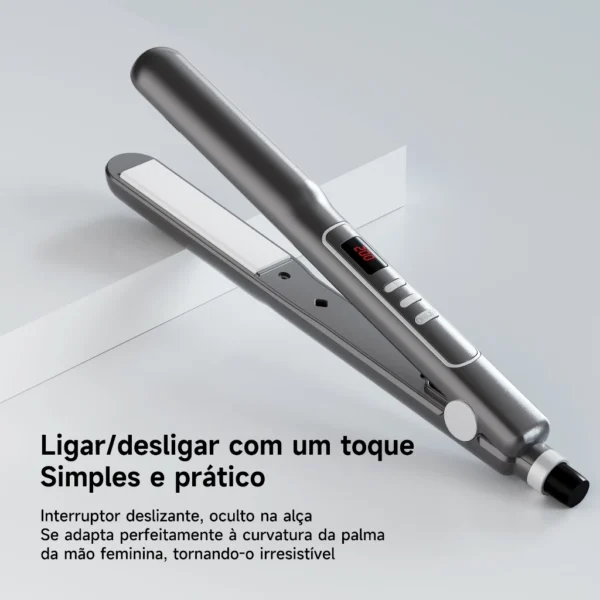 Chapinha/prancha De Cabelo Bivolt Gat Extrem Prata Cerâmica