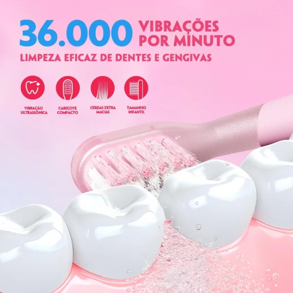 Escova Elétrica Infantil MOMODENT MO-020 - Imagem 5