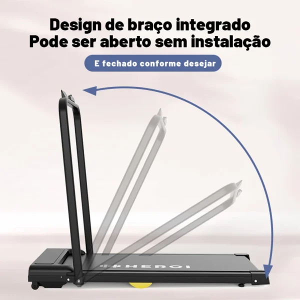 Esteira Ergométrica HERÓI – Compacta, Silenciosa e Dobrável para Treinar em Casa TY-068 - Imagem 8