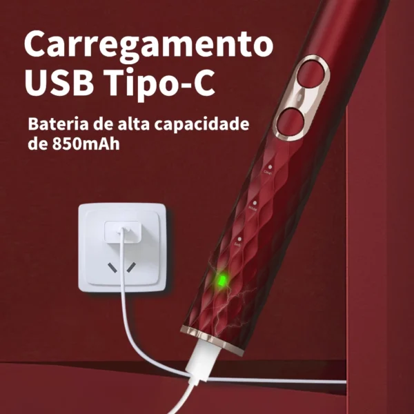 OralGos® Escova Dental Sônica com Levitação Magnética – 38.000 Vibrações por Minuto e Tecnologia Premium DB888-M6 - Imagem 7