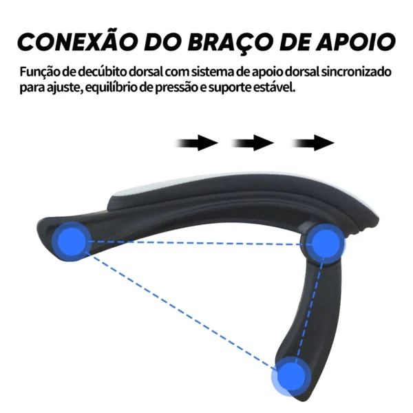 Cadeira Ergonômica HEROI – Conforto Inteligente para o Seu Dia de Trabalho TY-010 - Imagem 6