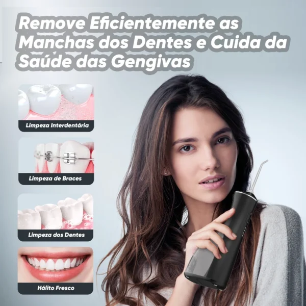 OralGos® Irrigador Bucal Portátil – Limpeza Profissional DB901 - Imagem 2