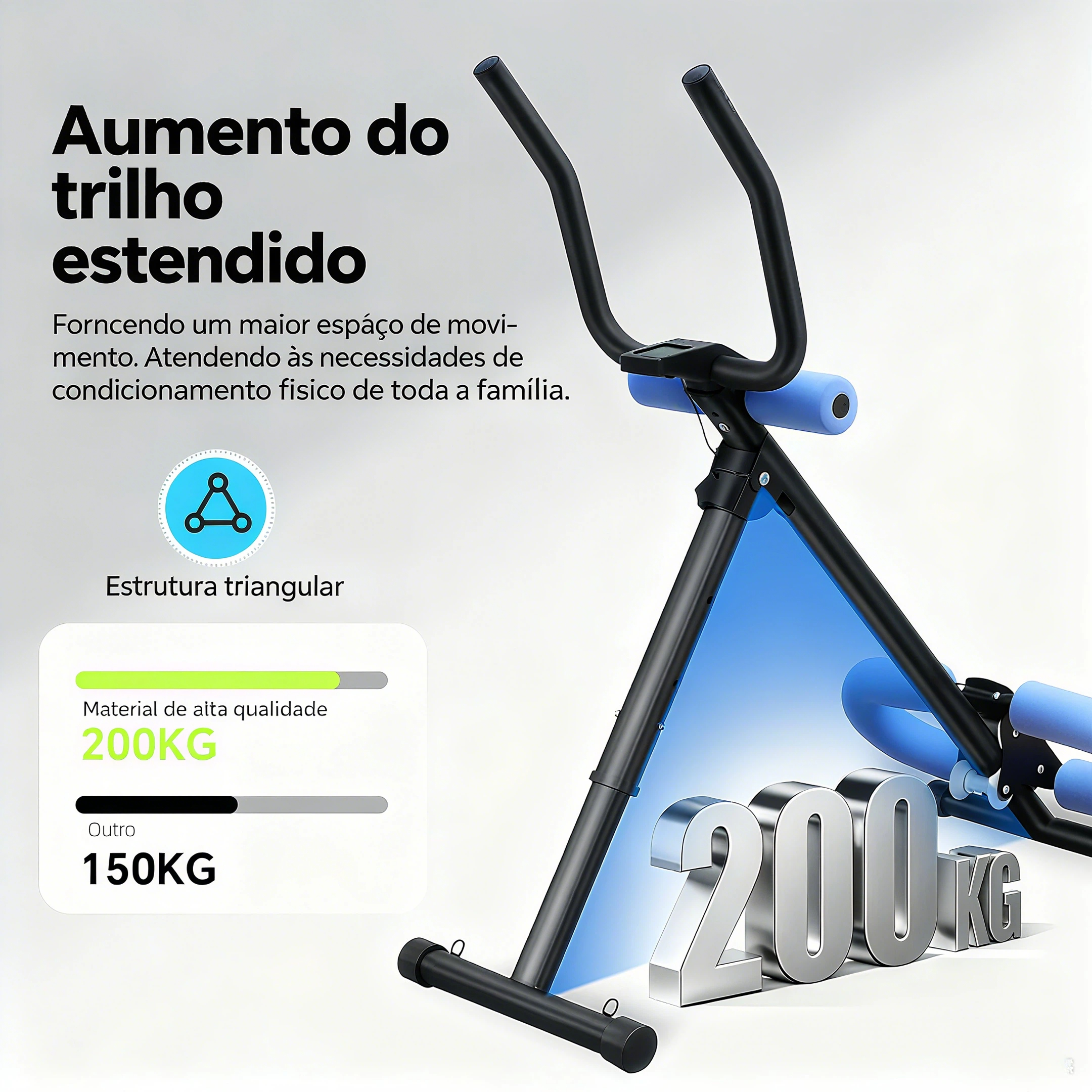 Estação de Fitness Multifuncional HEROI® – Ajustável, Dobrável, 5 Níveis de Resistência, Suporta 200kg TY-040 - Imagem 9