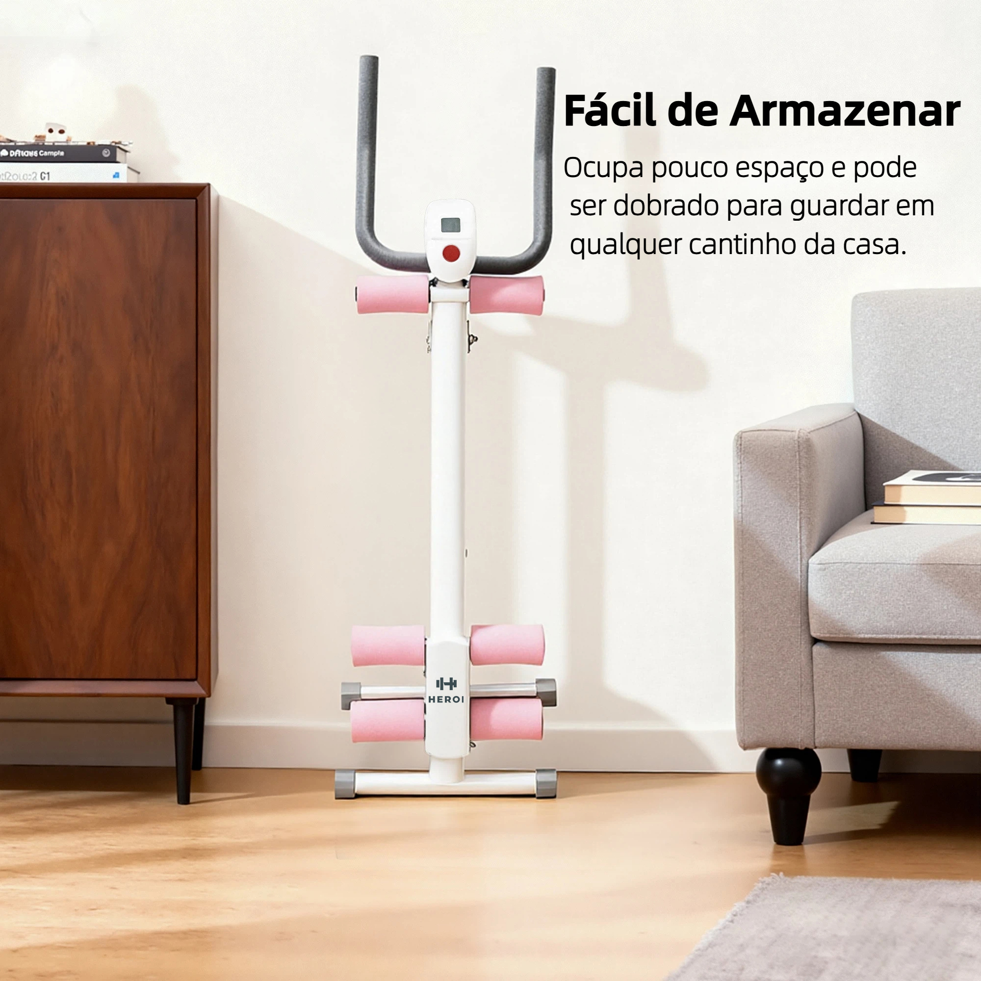 HEROI Máquina de Treino do Core para Uso Doméstico – Queima Calorias, Define Abdômen e Modela Corpo (200kg) TY-041 - Imagem 9