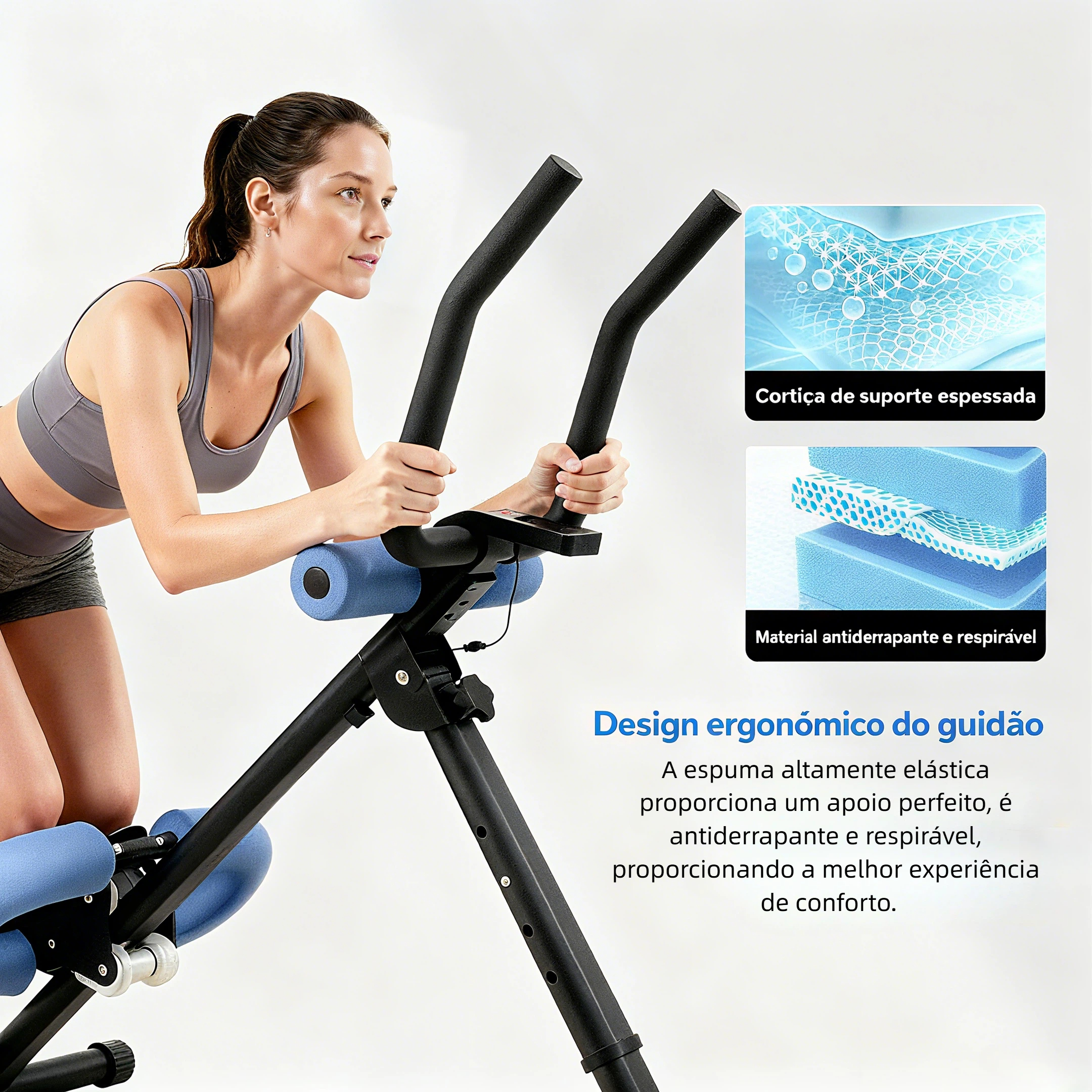 Estação de Fitness Multifuncional HEROI® – Ajustável, Dobrável, 5 Níveis de Resistência, Suporta 200kg TY-040 - Imagem 7