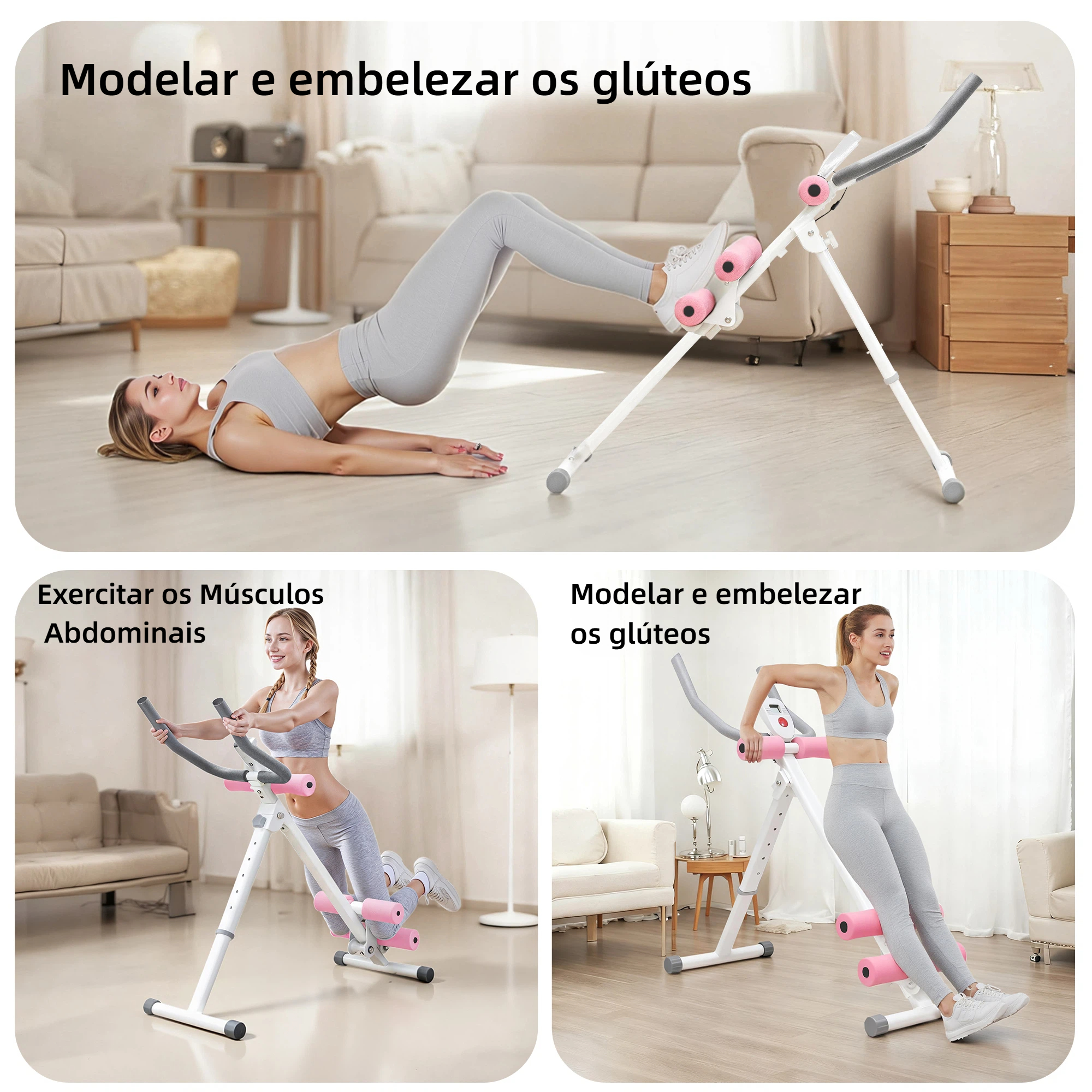 HEROI Máquina de Treino do Core para Uso Doméstico – Queima Calorias, Define Abdômen e Modela Corpo (200kg) TY-041 - Imagem 6