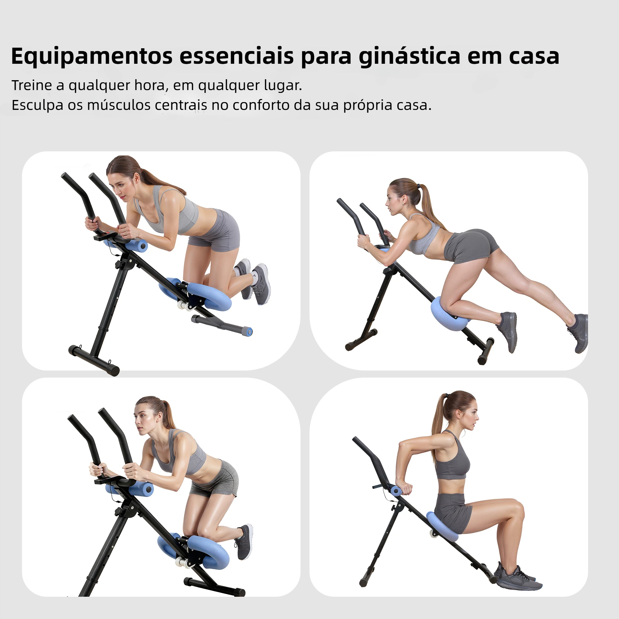 Estação de Fitness Multifuncional HEROI® – Ajustável, Dobrável, 5 Níveis de Resistência, Suporta 200kg TY-040 - Imagem 4