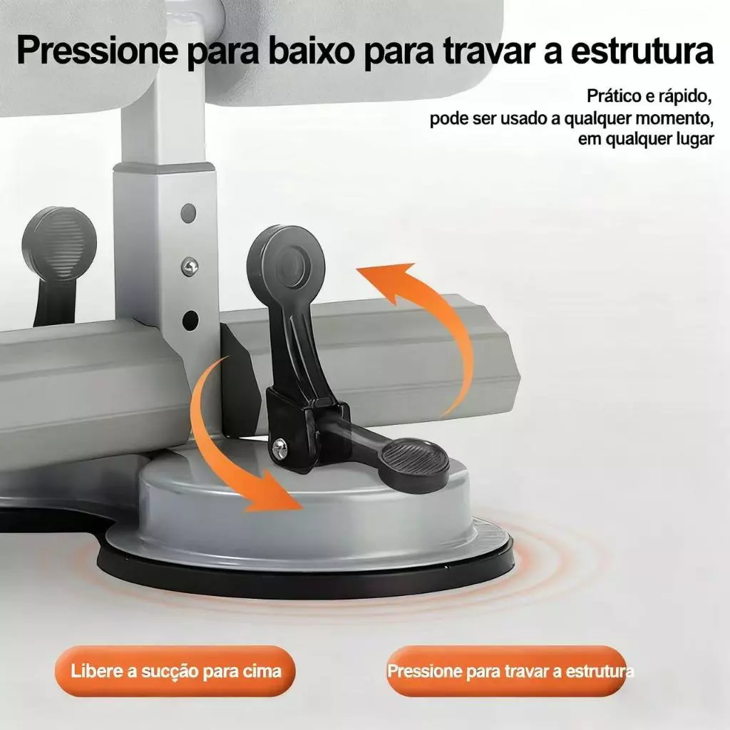 Barra Abdominal Portátil CoreSuction 3 Níveis – Ventosas Reforçadas, Altura Ajustável e Treino em Casa -TY-061 - Imagem 9