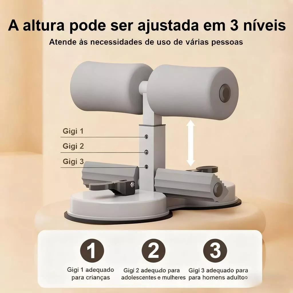 Barra Abdominal Portátil CoreSuction 3 Níveis – Ventosas Reforçadas, Altura Ajustável e Treino em Casa -TY-061 - Imagem 7