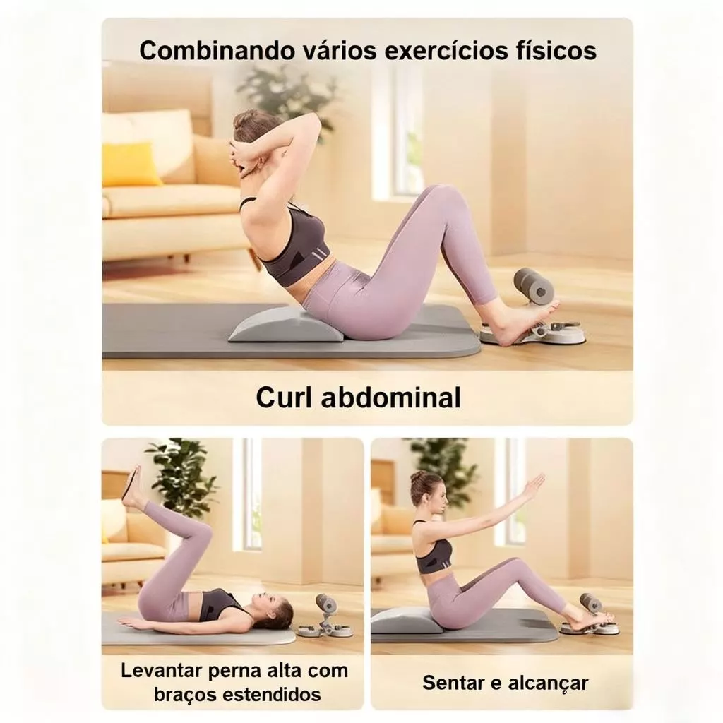 Barra Abdominal Portátil CoreSuction 3 Níveis – Ventosas Reforçadas, Altura Ajustável e Treino em Casa -TY-061 - Imagem 5